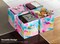 Sorbus 6-Pc 11 Inch Foldable Storage Cubes with Handles- for Organizing Home, Shelves, Nursery, Playroom, Closet and More